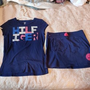 Tommy Hilfiger Girl's Shirt & Skirt Set
